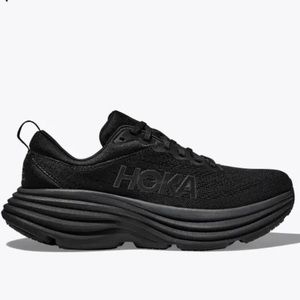 Hoka One Bondi 8 Black Womens size 8